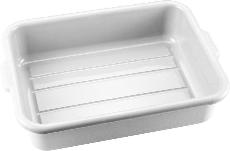 Omcan - 21.5″ x 15.5″ x 5″ Standard White Bus Box, Pack of 10 - 80892