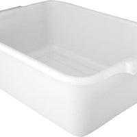 Omcan - 21.5″ x 15.5″ x 5″ Standard White Bus Box, Pack of 10 - 80892