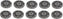 Omcan - #22 (10 mm) Carbon Steel Hubless Meat Grinder Plate, Pack of 5 - 11250