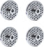 Omcan - #22 (10 mm) European-Style Stainless Steel with Hub Meat Grinder Plate, Pack of 2 - 11203