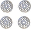 Omcan - #22 (12 mm) European-Style Stainless Steel Hubless Meat Grinder Plate, Pack of 3 - 11225