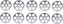 Omcan - #22 (20 mm) Carbon Steel Hubless Meat Grinder Plate, Pack of 5 - 11255