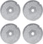 Omcan - #22 (3.2 mm) European-Style Stainless Steel Hubless Meat Grinder Plate, Pack of 3 - 11220