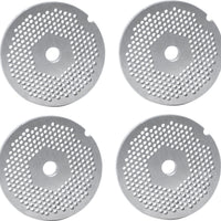 Omcan - #22 (3.2 mm) Stainless Steel Meat Grinder Plate with Hub, Pack of 2 - 40306