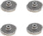 Omcan - #22 (4 mm) Stainless Steel Meat Grinder Plate with Hub, Pack of 2 - 11149