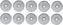 Omcan - #22 (4.8 mm) Carbon Steel Hubless Meat Grinder Plate, Pack of 5 - 11247