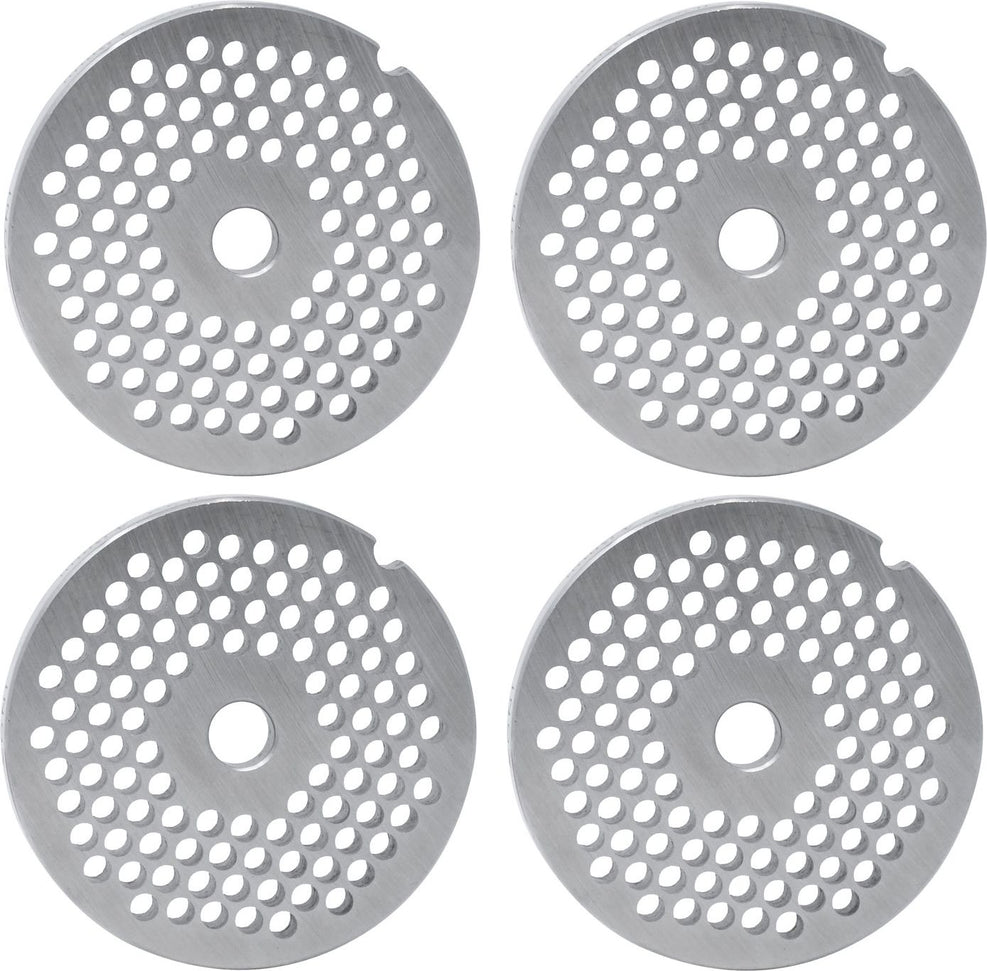 Omcan - #22 (4.8 mm) European-Style Stainless Steel Hubless Meat Grinder Plate, Pack of 3 - 11221