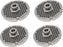 Omcan - #22 (4.8 mm) European-Style Stainless Steel with Hub Meat Grinder Plate, Pack of 2 - 11200