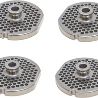 Omcan - #22 (4.8 mm) Stainless Steel Meat Grinder Plate with Hub, Pack of 2 - 40307