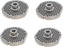 Omcan - #22 (4.8 mm) Stainless Steel Meat Grinder Plate with Hub, Pack of 2 - 40307