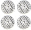 Omcan - #22 (6 mm) European-Style Stainless Steel Hubless Meat Grinder Plate, Pack of 3 - 11222