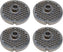 Omcan - #22 (6 mm) European-Style Stainless Steel with Hub Meat Grinder Plate, Pack of 2 - 11201