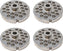 Omcan - #22 (9.5 mm) Stainless Steel Meat Grinder Plate with Hub, Pack of 2 - 11152
