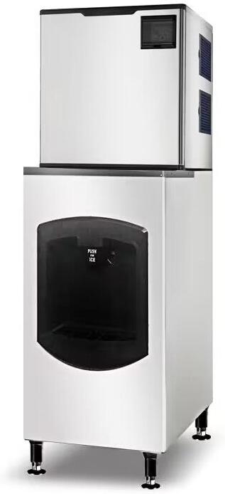 Omcan - 22″ Ice Maker Machine and Dispenser with 170 lbs Ice Bin - 48349