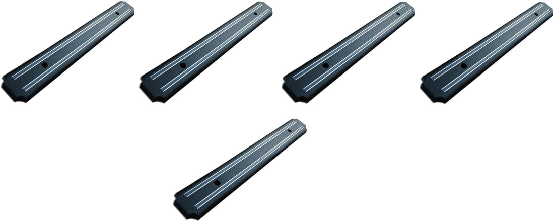 Omcan - 22" Plastic Magnetic Knife Bar, Pack of 5 - 12944