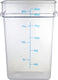 Omcan - 22 QT Clear Square Food Storage Container, 4/cs - 80182