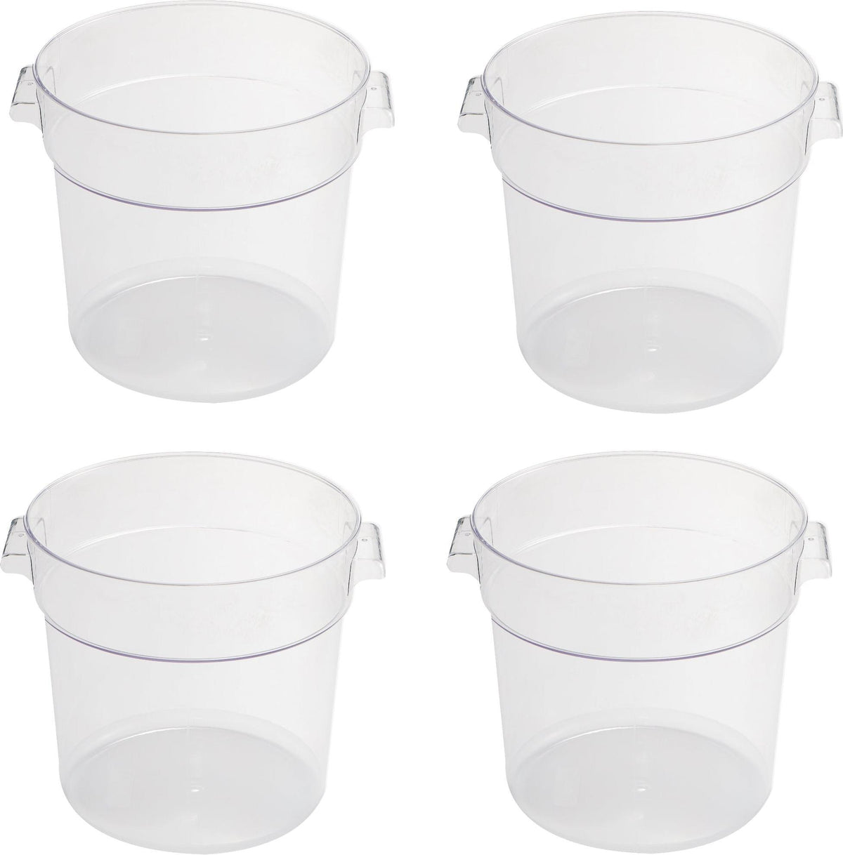 Omcan - 22 QT Polycarbonate Round Food Storage Container, Pack of 3 - 80200