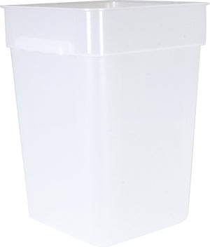 Omcan - 22 QT Translucent Square Food Storage Container, 10/cs - 80197