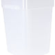 Omcan - 22 QT Translucent Square Food Storage Container, 10/cs - 80197