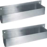 Omcan - 22" Stainless Steel Single Speed Bar Rail, Pack of 5 - 80862