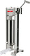 Omcan - 22 lb Capacity, 2-Speed Vertical and Horizontal Gear Drive Trento Stainless Steel Manual Sausage Stuffer - 48169