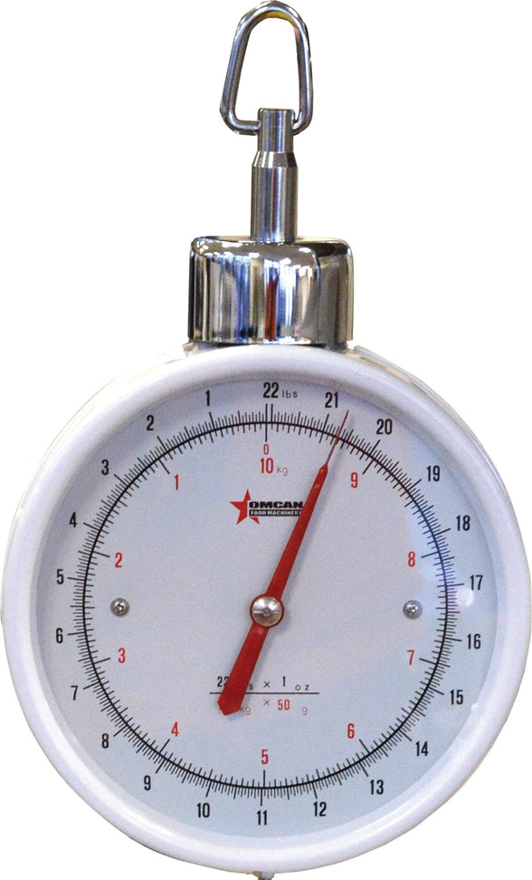 Omcan - 22 lb Dial Hanging Scale, Pack of 2 - 23815