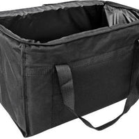 Omcan - 22" x 13.9" x 13" Black Insulated Delivery Bag, Pack of 5 - 80949