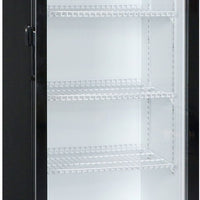 Omcan - 23" Black Single Glass Door Refrigerator - RE-CN-305