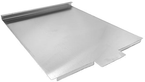 Omcan - 23.3" x 26.3" Stainless Steel Tank Cover for Gas Fryer #46020/46021, Pack of 2 - 47453