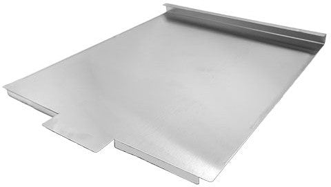 Omcan - 23.3" x 26.3" Stainless Steel Tank Cover for Gas Fryer #46020/46021, Pack of 2 - 47453