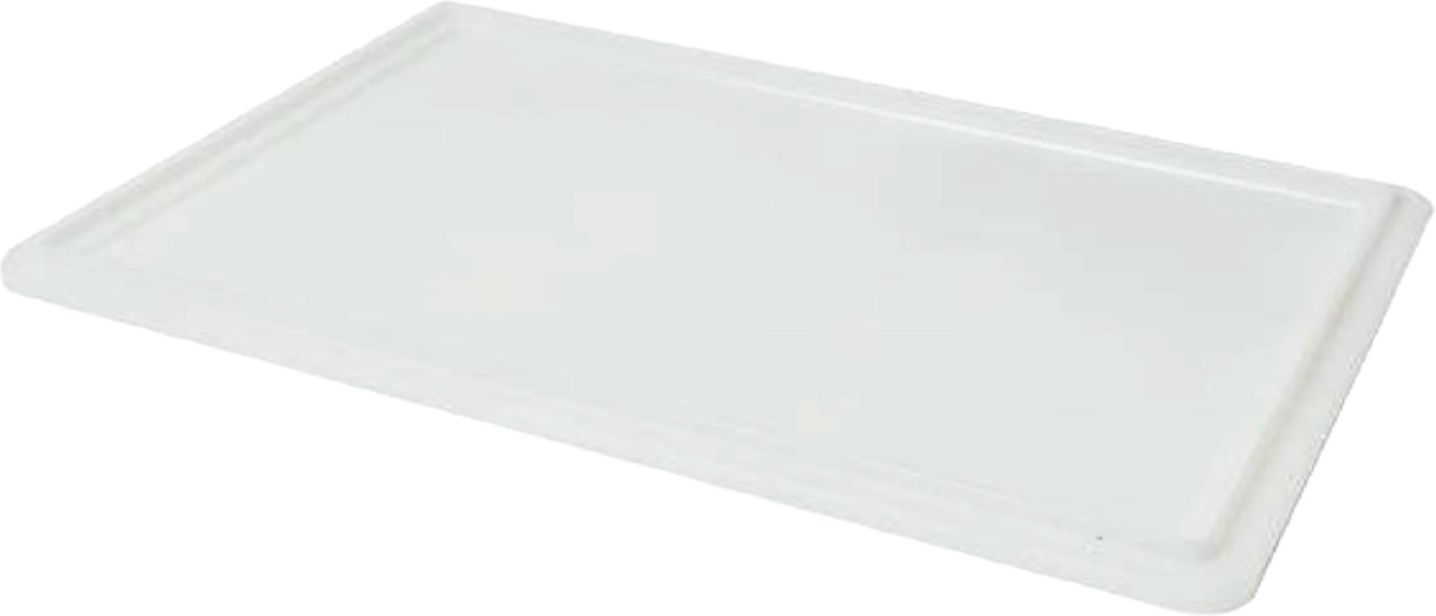 Omcan - 23.6” x 15.7” White Polypropylene Lid for Pasta Tray, Pack of 8 - 81134