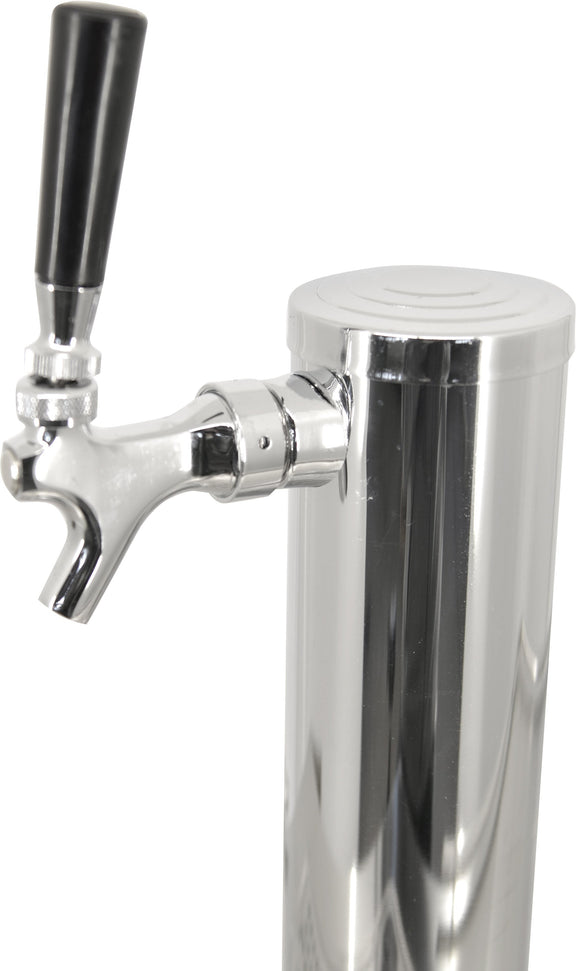 Omcan - 24″ 6.5 Cu.Ft. Single Solid Door Kegerator / Beer Dispenser With 1 Tap - 50066