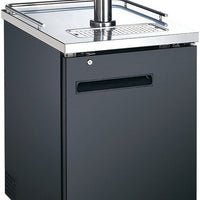 Omcan - 24″ 6.5 Cu.Ft. Single Solid Door Kegerator / Beer Dispenser With 1 Tap - 50066