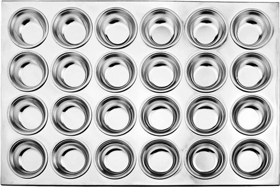 Omcan - 24 Cup Aluminium Muffin Pan, Pack of 3 - 80629