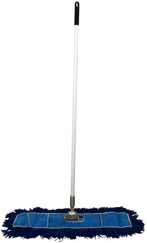 Omcan - 24" Dust Mop with 60-inch Aluminium Handle, Pack of 6 - 80875