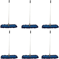 Omcan - 24" Dust Mop with 60-inch Aluminium Handle, Pack of 6 - 80875