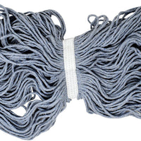 Omcan - 24 Oz Blue Yarn Mop Head With Loop End, Pack of 30 - 80897
