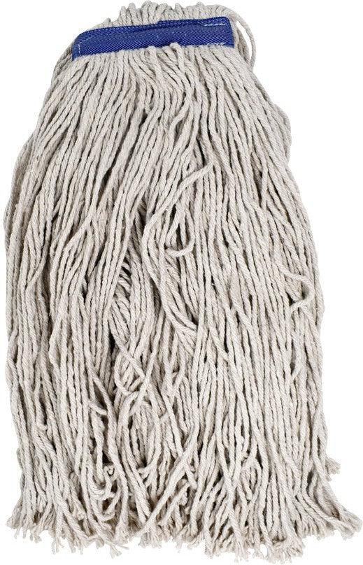 Omcan - 24 Oz White Yarn Mop Head With Cut End, Pack of 25 - 80899