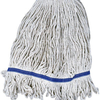 Omcan - 24 Oz White Yarn Mop Head With Loop End, Pack of 20 - 80869