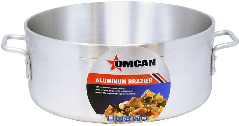 Omcan - 24 QT Aluminium Brazier Pan - 43360