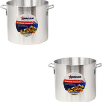 Omcan - 24 QT Aluminium Stock Pot, Pack of 2 - 43370