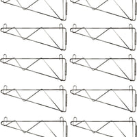 Omcan - 24” Wall Bracket For Chrome Shelving, Pack of 10 - 24251