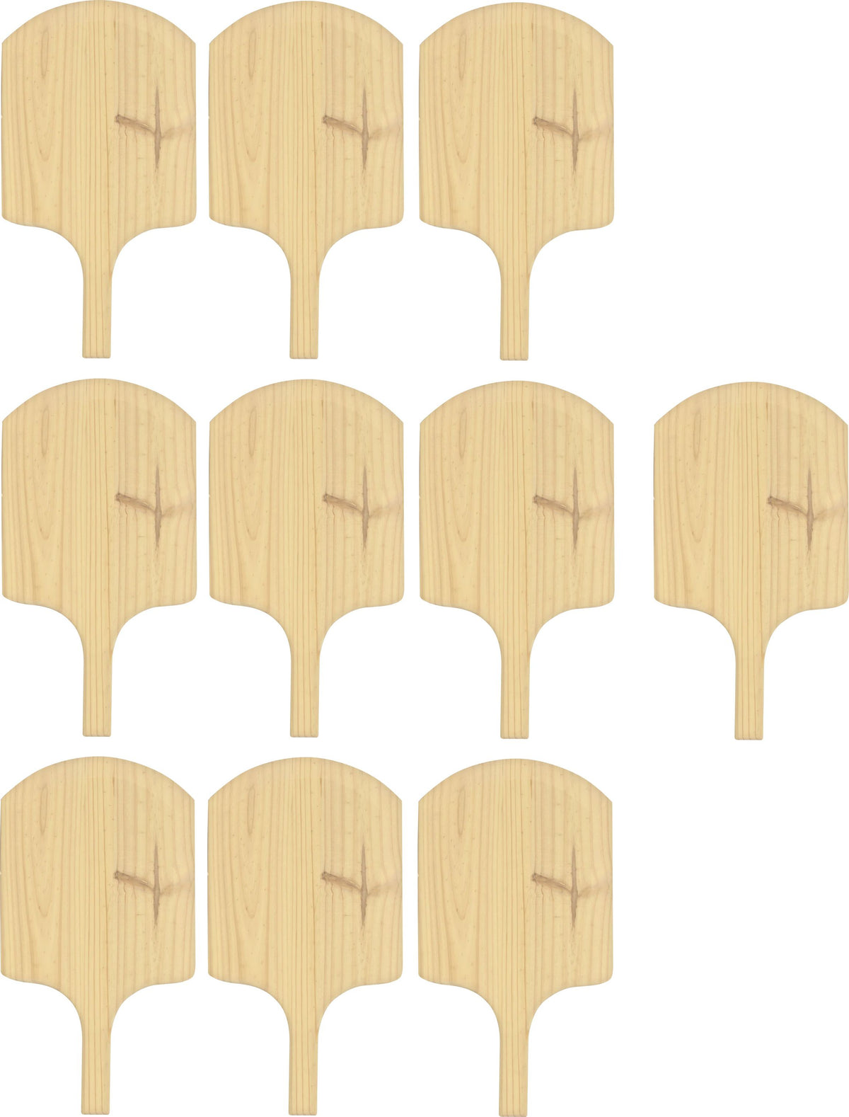 Omcan - 24" Wooden Pizza Peel (14" x 16"), Pack of 5 - 80603