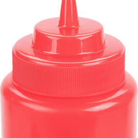 Omcan - 24 oz Red Condiment Squeeze Bottles, Pack of 40 - 40472