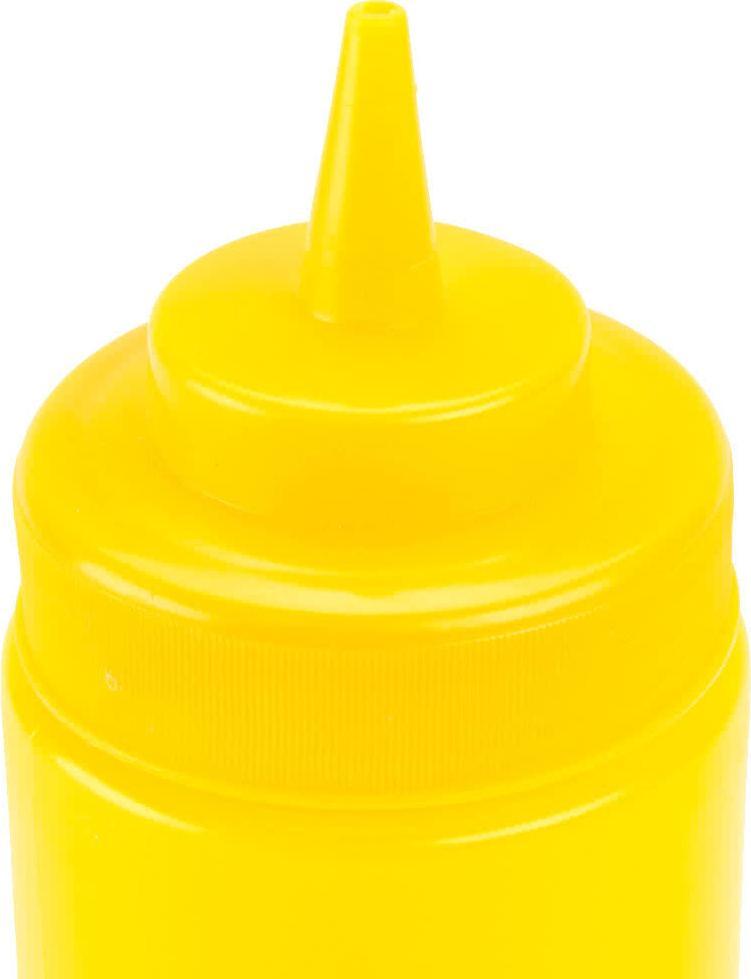 Omcan - 24 oz Yellow Condiment Squeeze Bottles, Pack of 40 - 40471