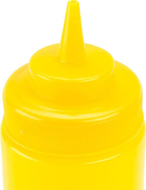 Omcan - 24 oz Yellow Condiment Squeeze Bottles Set of 6 (710 ml), 15/cs - 40471