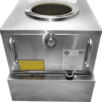 Omcan - 24" x 24" Stainless Steel Natural Gas Tandoor Clay Oven - 47338