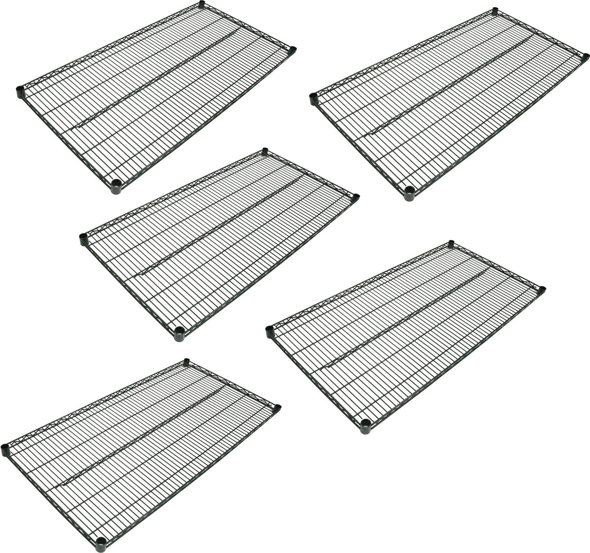 Omcan - 24″ x 48″ Black Epoxy Wire Shelf, Pack of 3 - 48098