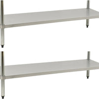 Omcan - 24” x 48” Stainless Steel Undershelf For Work Table, Pack of 2 - 21610