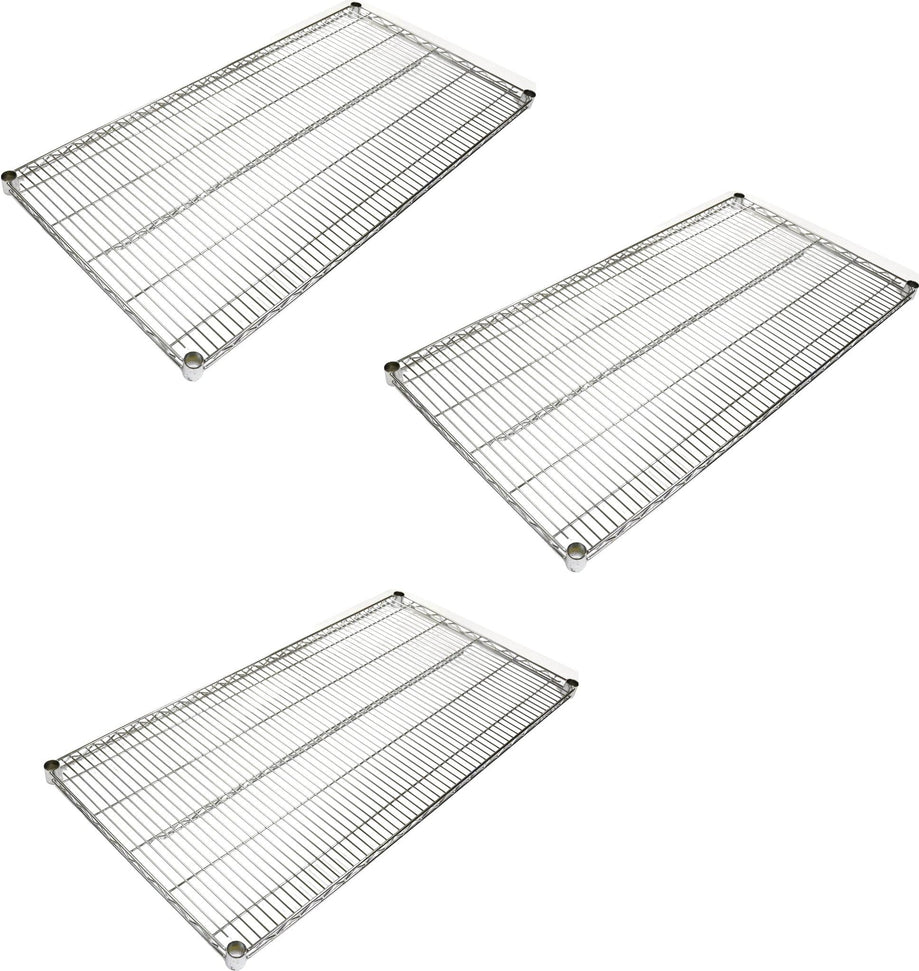 Omcan - 24” x 72” Chrome Shelf, Pack of 3 - 20121